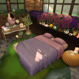 Purple Flower Fairy Inspired Bedroom