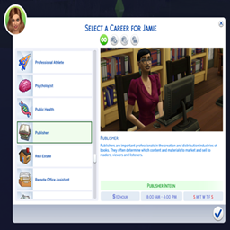 kiarasims Publisher Career / translation spanish by Monisims