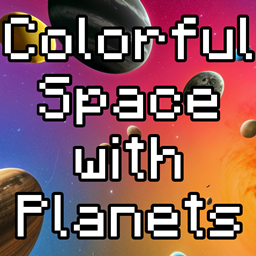Colorful Space with Planets - Custom Sky logo