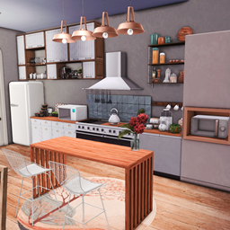 Warm Cottage Kitchen