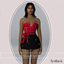 Shea corset outfit logo