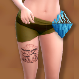 Mushroom tattoo logo