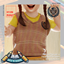 Toddler's VNeck Knitted Crop Vest Sweatshirt logo