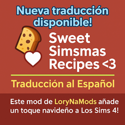 Sweet Simsmas Recipes — Spanish Translation -Sweet Simsmas Recipes — Traducción al Español logo