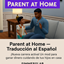 Spanish Translation-Parent at Home -Traducción al Español- Parent at Home logo