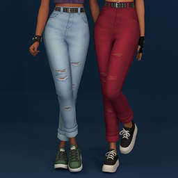 Backstage Pass  Collection - Denim Long Pants logo