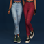 Backstage Pass  Collection - Denim Long Pants logo