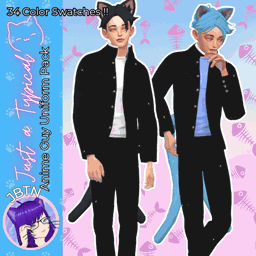 [JBTN] Just a Typical Anime Guy Uniform - The Sims 4 Create a Sim ...