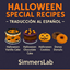 Halloween Special Recipes — Spanish Translation- Halloween Special Recipes — Traducción al Español logo