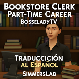 Bookstore Clerk Part-Time Career — Traducción al Español logo