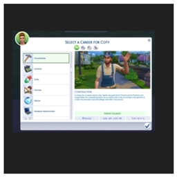 💼🗂️ Construction Career (New Careers) by kiarasims4mods — Spanish Translation 📊