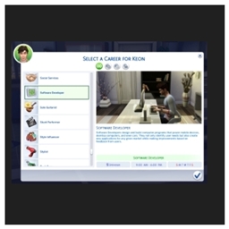 💼🗂️ Software Developer Career (No Promotion) by kiarasims4mods — Spanish Translation ES 📊