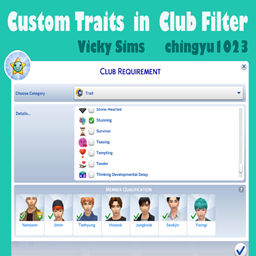 CUSTOM TRAITS IN CLUB FILTER TRANSLATION INTO SPANISH