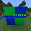 Green screen block logo