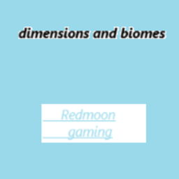 redmoons Dimensions and biomes project image