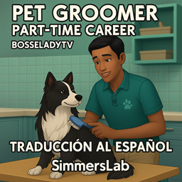 Pet Groomer Part-Time Career — Traducción al Español logo