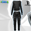 Gloved Top and Jogger with Strap Detail logo