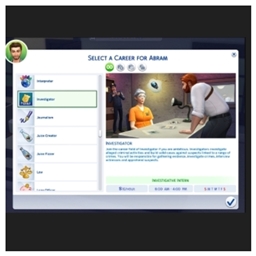 💼🗂️ Investigator Career (New Careers) by kiarasims4mods — Spanish Translation 📊