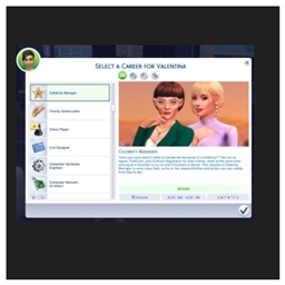 💼🗂️ Celebrity Manager Career (New Careers) by kiarasims4mods — Spanish Translation 📊