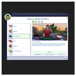 💼🗂️ DJ Career (New Careers) by kiarasims4mods — Spanish Translation 📊