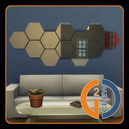 Hexagonal Mirrors by G2D Crew logo
