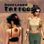 Sunflower tattoo set logo