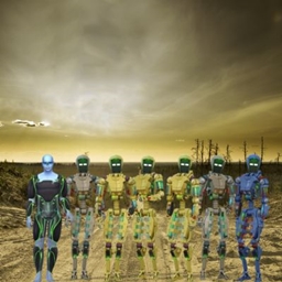Alien landing crew