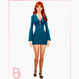 Woman Short Dress - Sunny - Version 1 project image