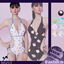 FGD BEACH25 Swimsuit V1 - floral logo