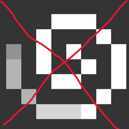 no effets particules logo
