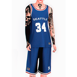 ⚡ Thunder Basketball Jersey and Shorts ⚡(Male) logo