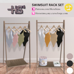 Swimsuit hanging rack - set