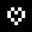 Cute heart crosshair logo