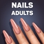 Long Almond Shiny Nails logo