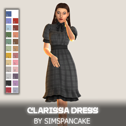 Clarissa Dress (Maxis Match) logo
