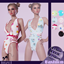 FGD BEACH25 Swimsuit V4 - floral logo