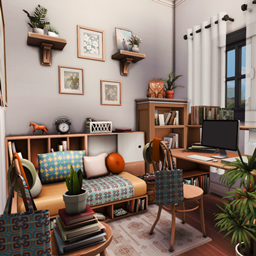 Nuku Book Nook & Home Office Corner