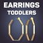 Thick Octagon Hoop Earrings For Toddlers logo