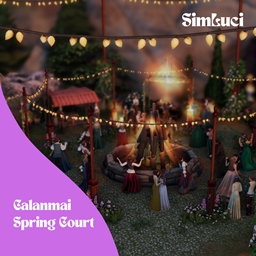 Calanmai Fairy Festival Park in the Spring Court - ACOTAR inspired build logo