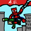 super heroes and villains logo