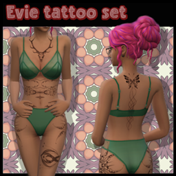Evie tattoo set logo