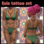 Evie tattoo set logo