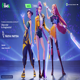 Main Menu Background Huntrix 6 logo