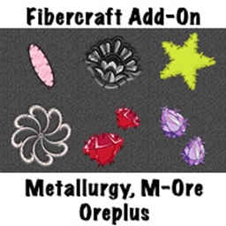 Fibercraft Add-on:  Metallurgy, Oreplus & M-Ore  logo