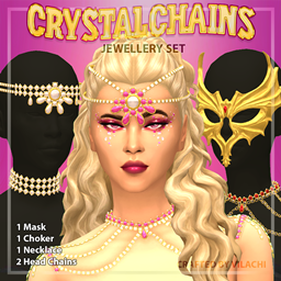 Vilachi Crystal Chains Jewellery Set logo