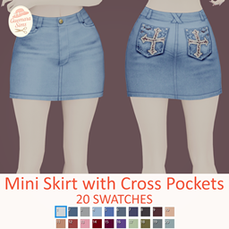 Mini Skirt with Cross Pockets logo