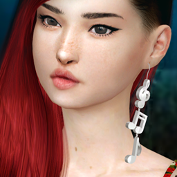 Earrings Musical Note - Files - The Sims 4 Create a Sim - CurseForge