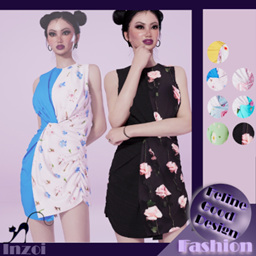 FGD BEACH25 Dress V1 - floral logo
