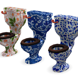 Mino-yaki ceramic toilet logo