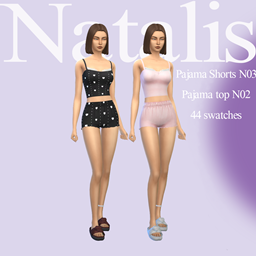 Pajama Shorts N03, Pajama top N02ⁿᵃᵗᵃˡⁱˢ logo